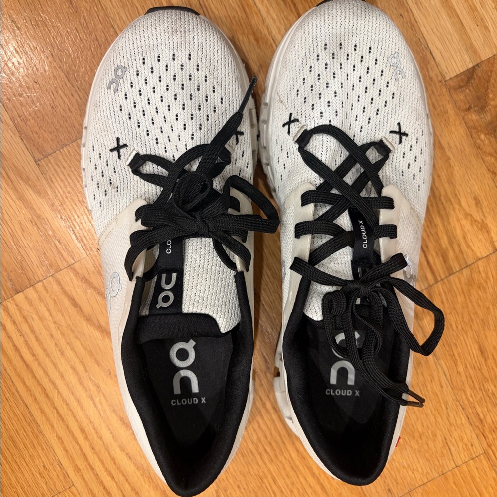 On Running Shoes in Black and White